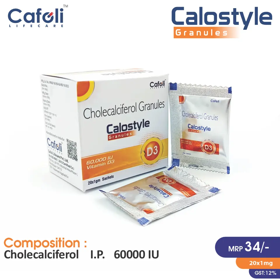 Cholecalciferol 60000 IU Sachet PCD Pharma Franchise
